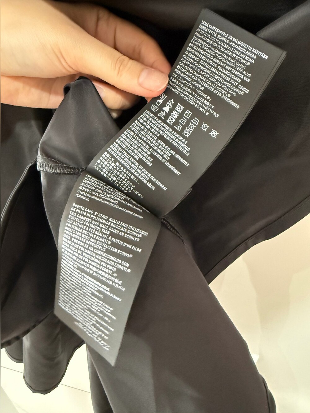 Prada Black Short-Sleeve Drawstring A-Line Mini Dress - Picture 12 of 13